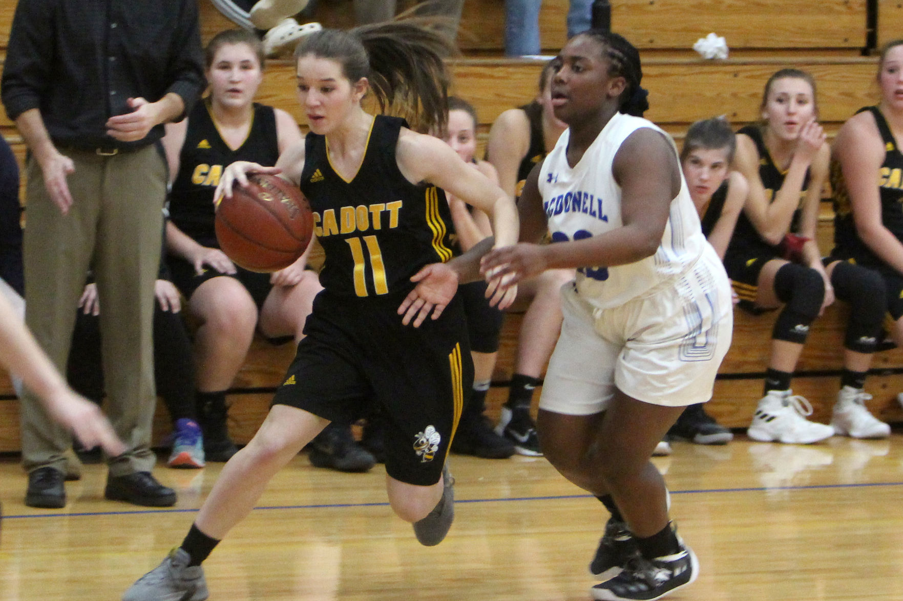 Cadott at McDonell girls basketball 1-3-19